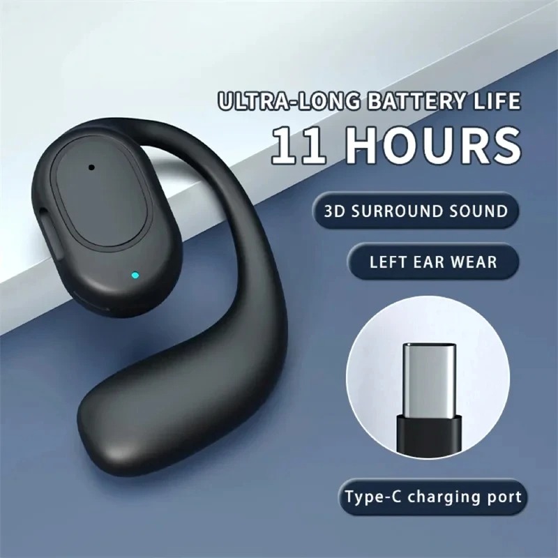 Wireless One Ear Hook Headphon - Bluetooth Headset On Ear reseña y precio