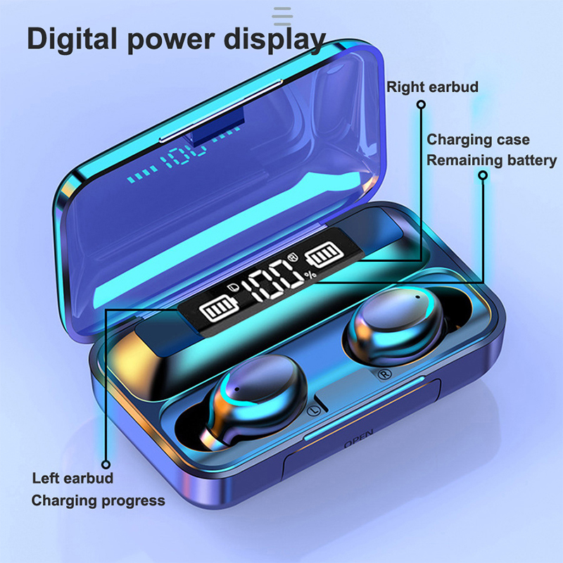 2026 F9 Wireless Earphones LED - Wireless Earbuds Tws reseña y precio