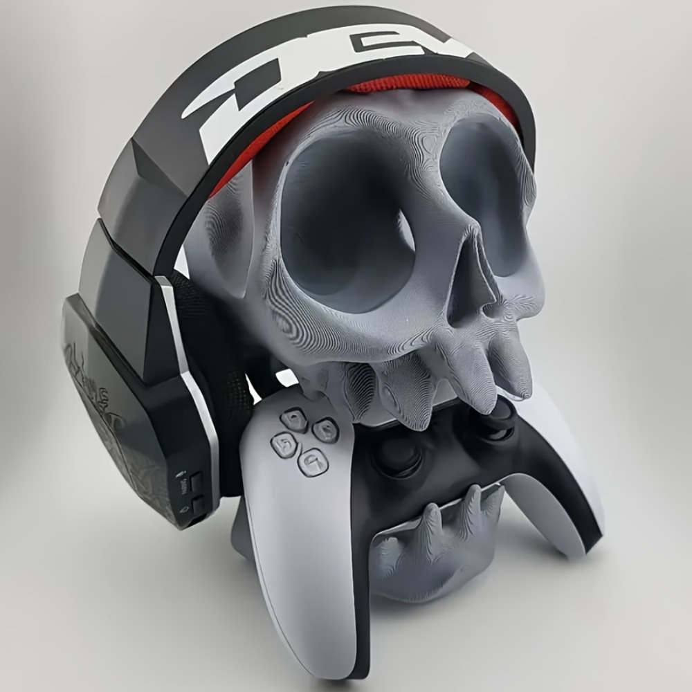 Skull Shaped Controller Stand  - Headphone Stand Desk reseña y precio