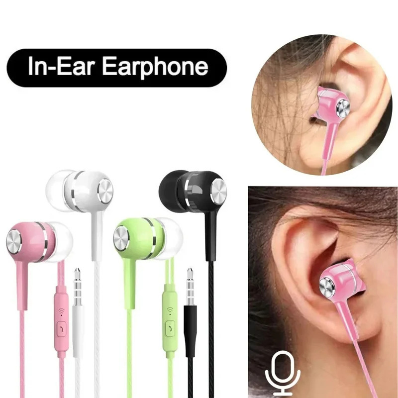 1/2/3/4Pcs 3.5mm Wired Earphon - Wired Earphone Mic reseña y precio