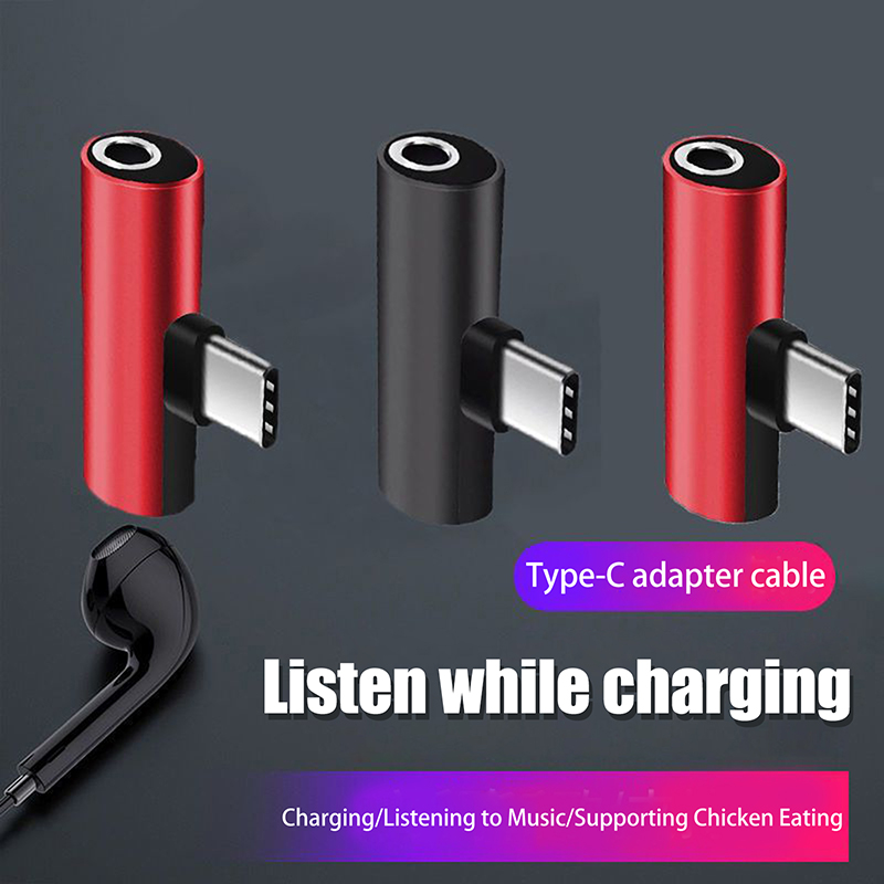 USB Type-C To 3.5 Mm Headphone - Earphone Splitter Jack reseña y precio