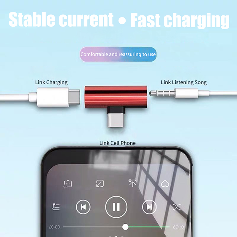 USB Type-C To 3.5 Mm Headphone - Earphone Splitter Jack reseña y precio