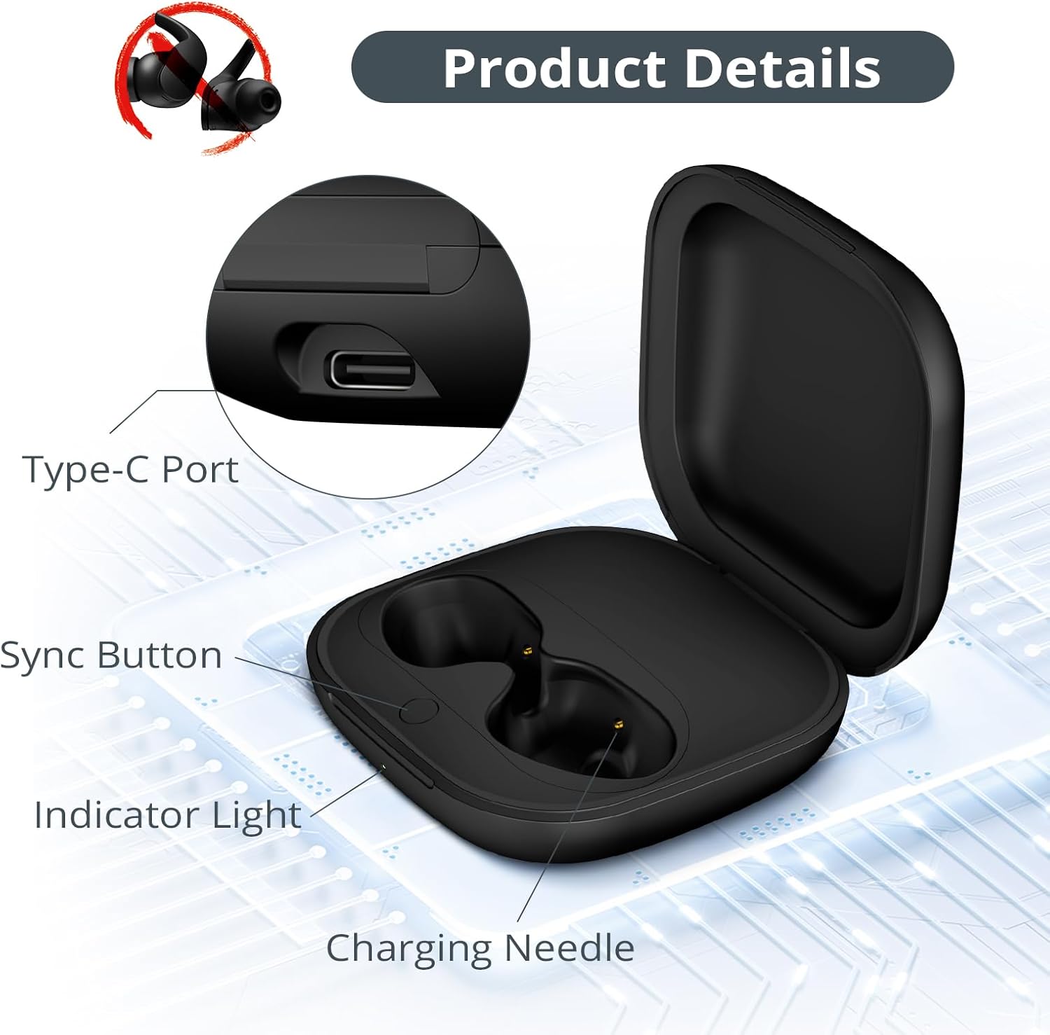 700mAh Battery Earphone Chargi - Earbuds Charging Case reseña y precio