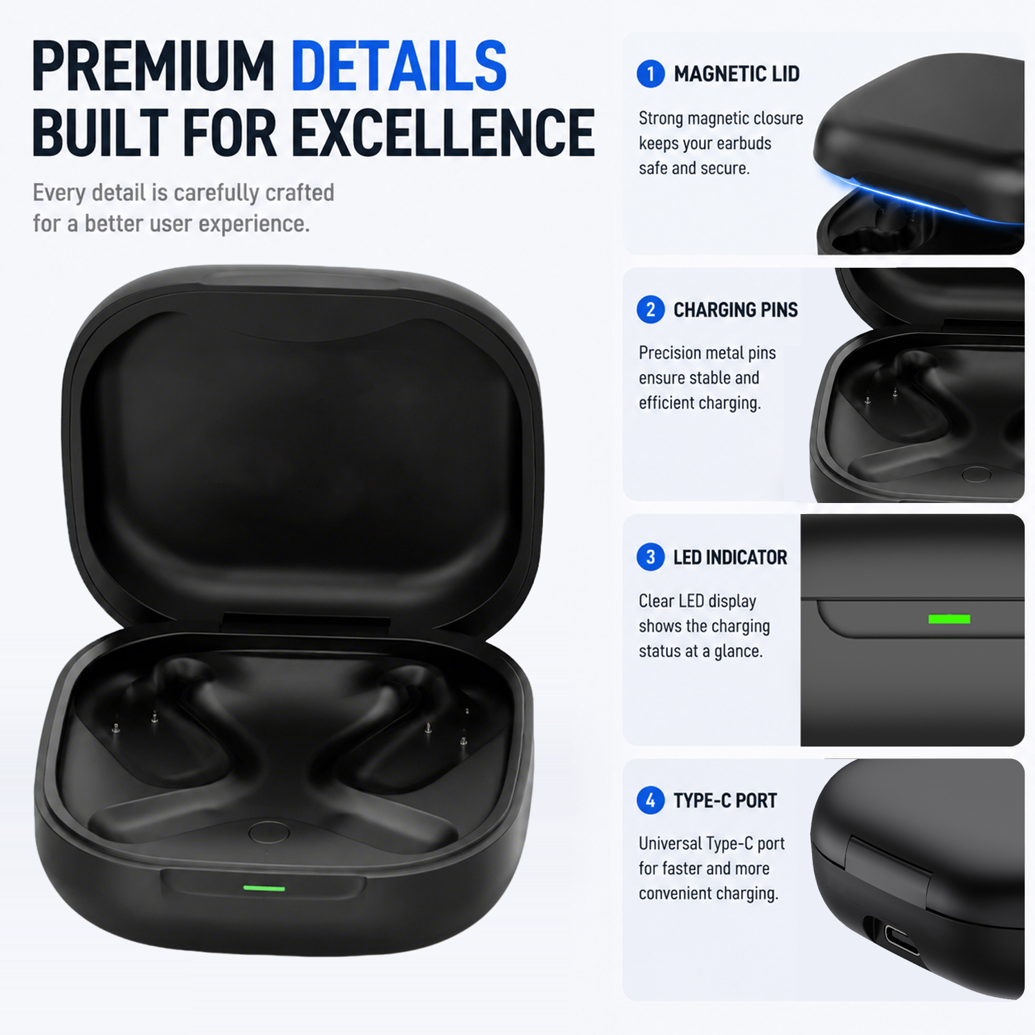 Replacement Charging Case For  - Earbuds Charging Case reseña y precio