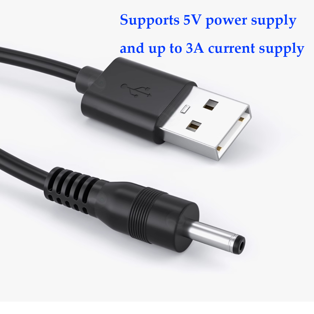 2PCS USB A Male to DC 2.0  2.5 - Cable Extension 3.5 reseña y precio